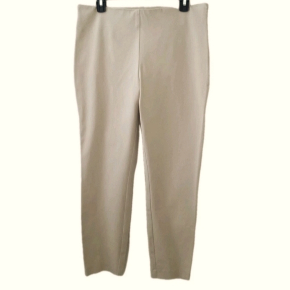 LAUREN Ralph Lauren Womens Size 10 Slim Crop Pants Khaki Tan Stretch NWT